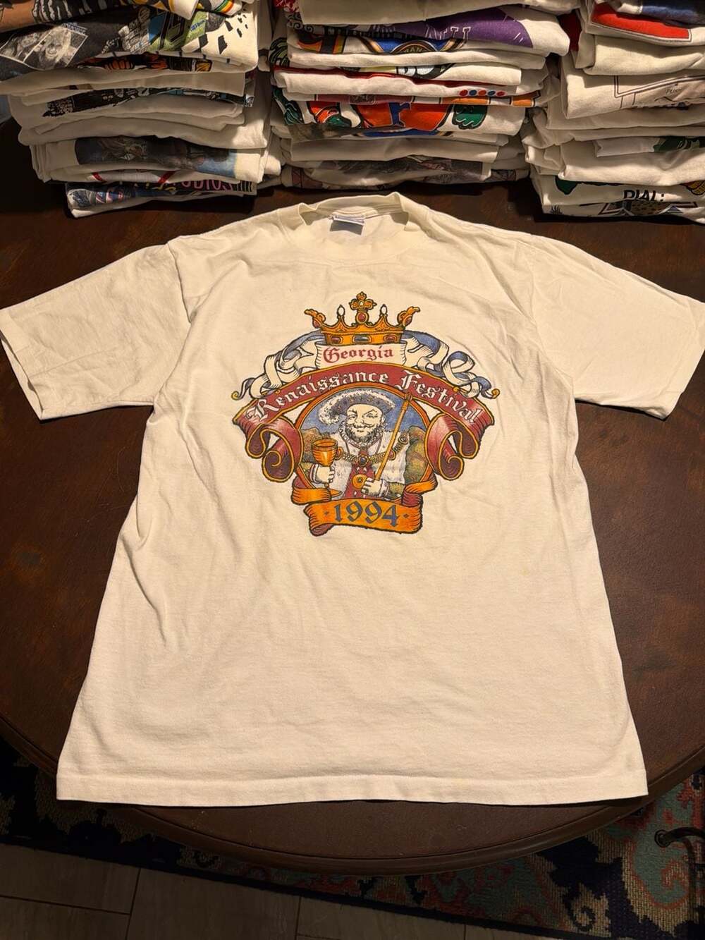 Vintage 1994 Georgia Renaissance Festival King T-Shirt Single Stitch L